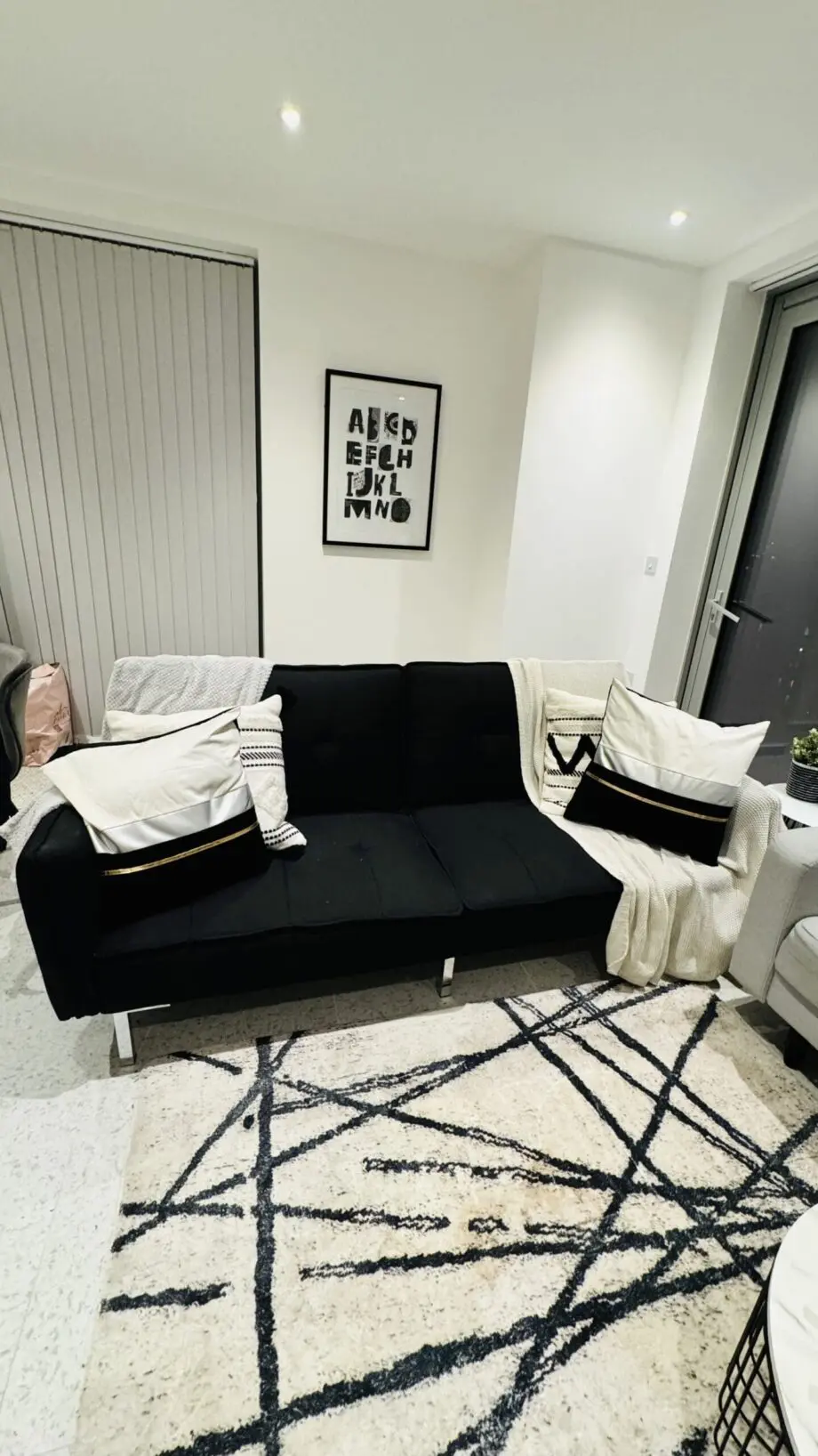 Wayfair Sofa Bed - Black - Almost New