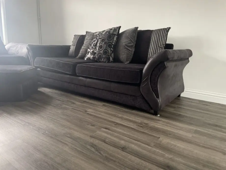 Breton 2x 4 seater sofa plus footstall