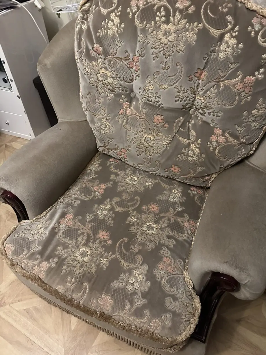 Free green three piece sofa