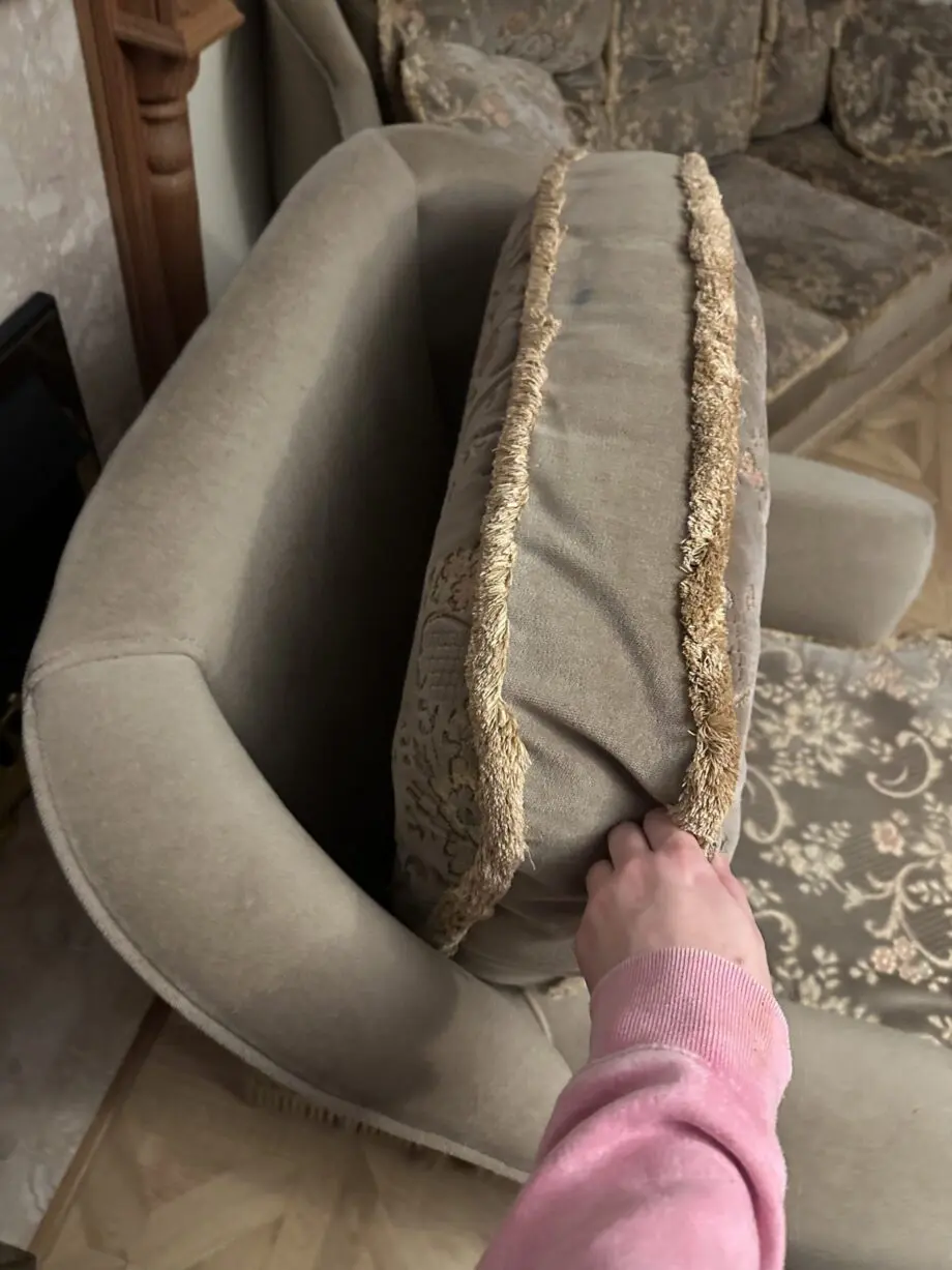 Free green three piece sofa