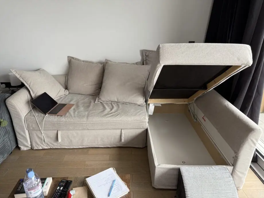 Ikea couch beige color with removable cover to be washed
