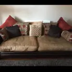 DFS 3 seater sofa with stool
