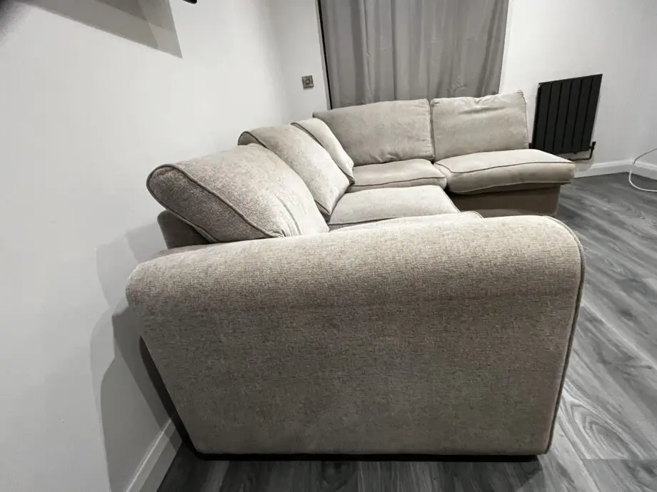 Corner sofa & large footstool
