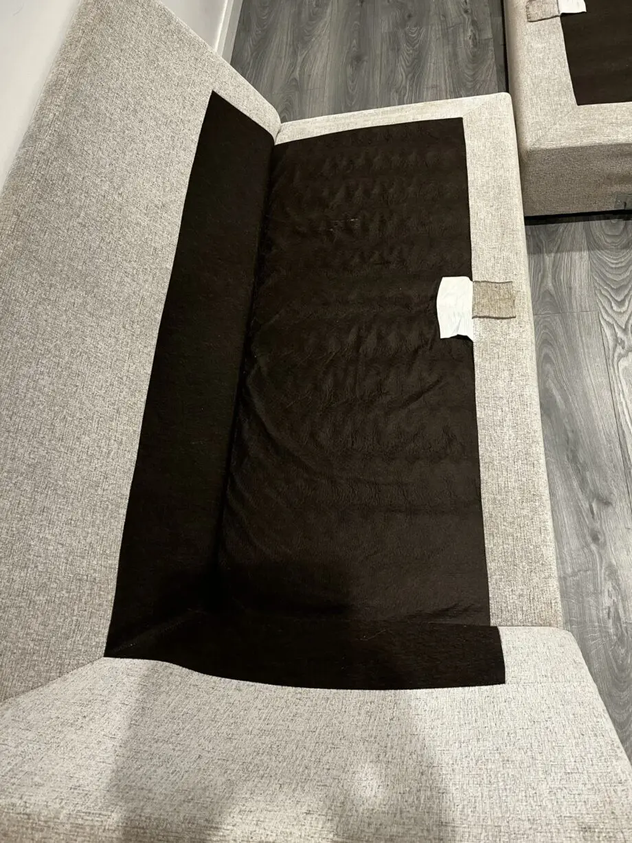 Corner sofa & large footstool