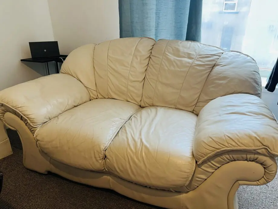 Leather sofa