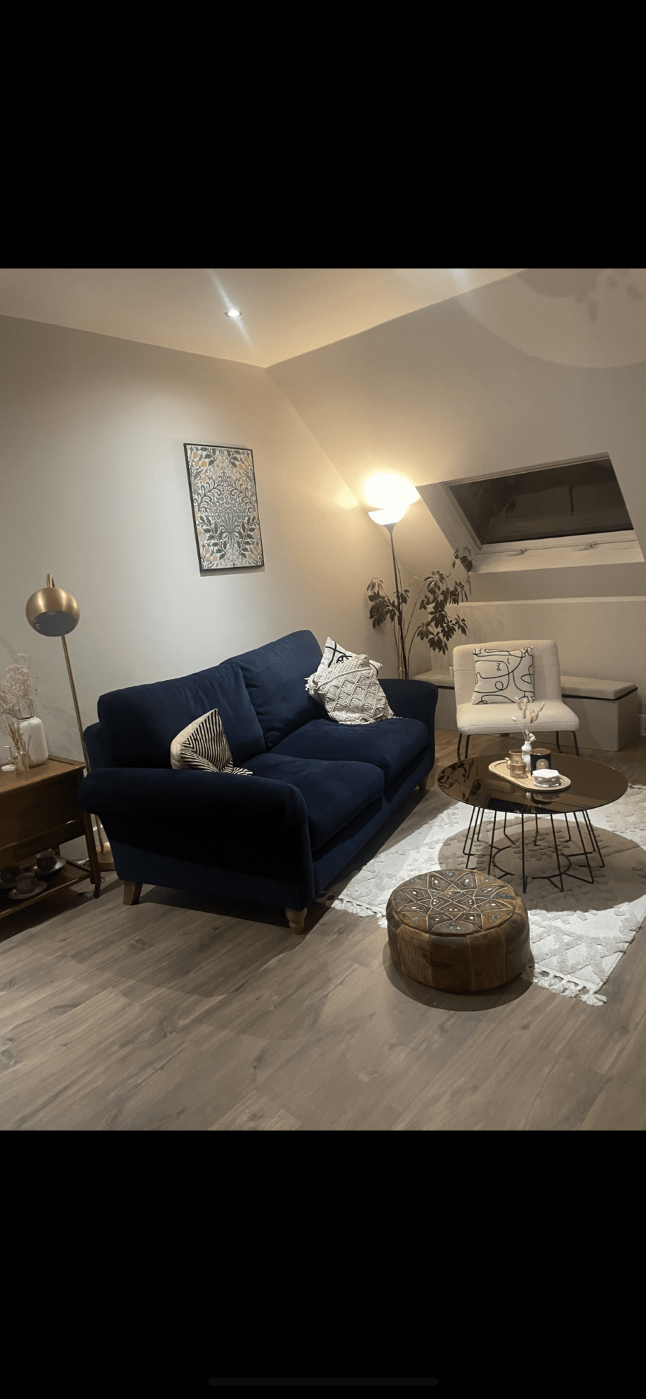 3 seater navy NEXT sofa