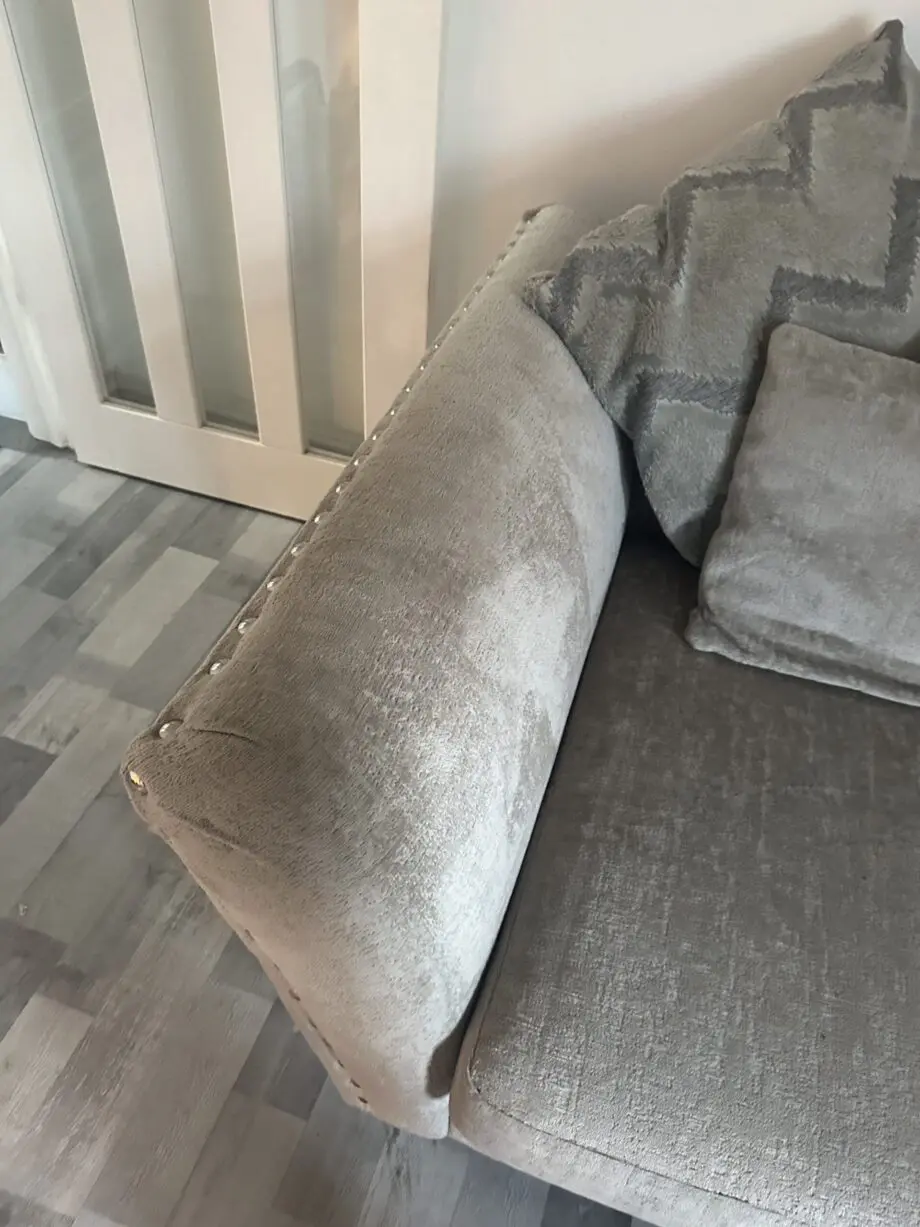 Lawrie silver grey corner sofa