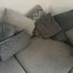 Lawrie silver grey corner sofa