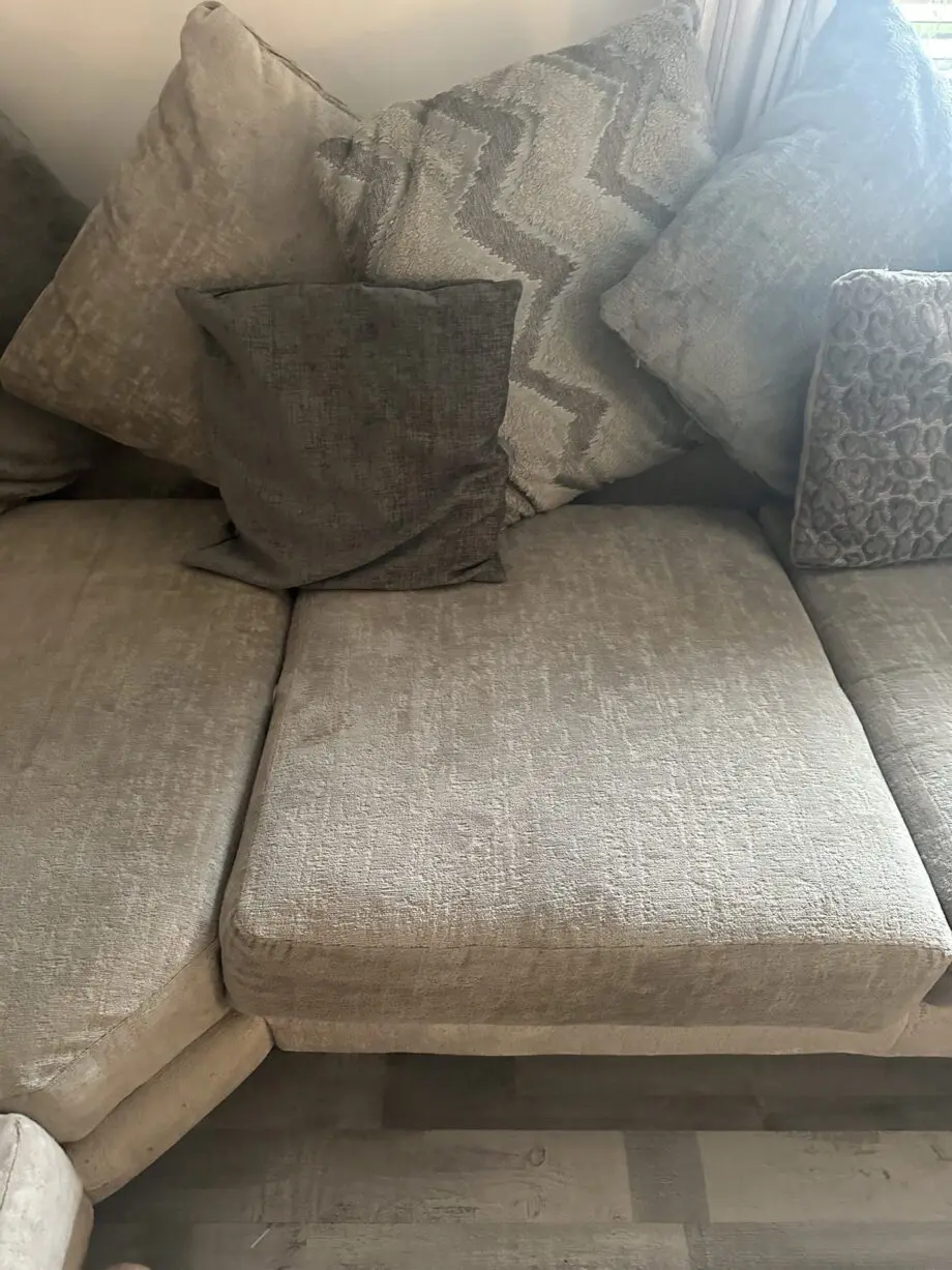 Lawrie silver grey corner sofa