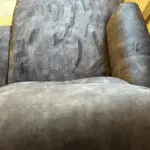 Sofology Dakota 3 Seater With Left Hand Facing Chaise Dark Grey Charcoal and a Storage Footstool