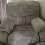 Beige electric recliner sofa set