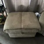 Beige electric recliner sofa set