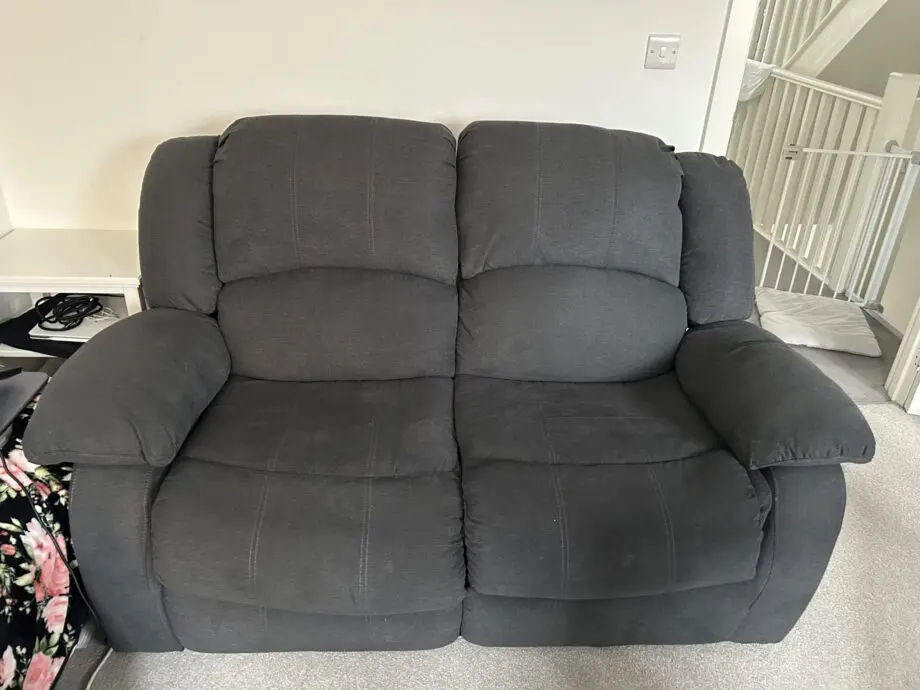 Furniture Choice Grey Dakota 2 Seater Manual Recliner