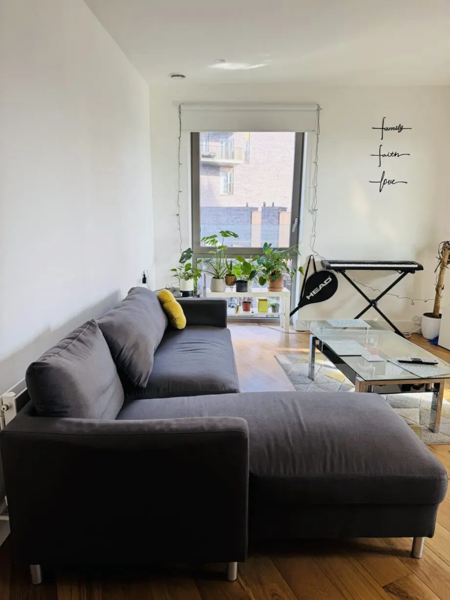 IKEA 3-seater, L-shaped Sofa in Grey