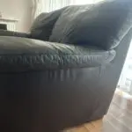 DFS Pavillion Dark Brown 2 seater leather sofa