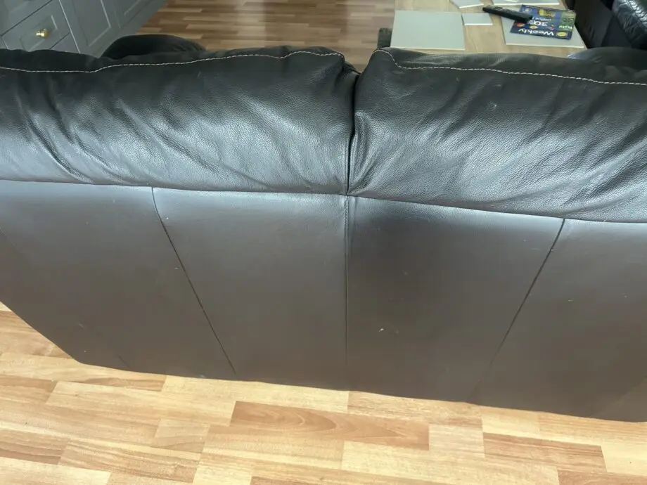 DFS Pavillion Dark Brown 2 seater leather sofa