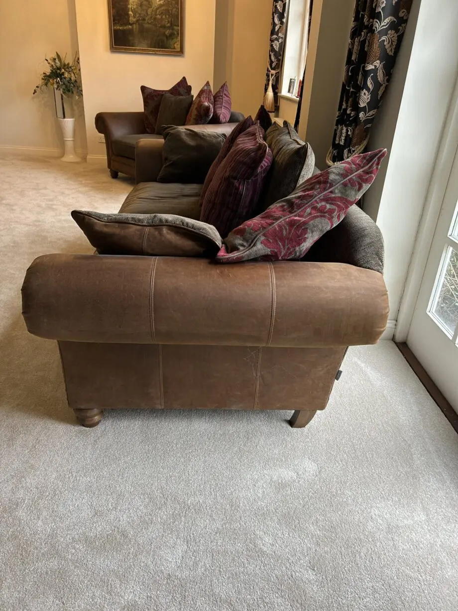 Lee Longlands large two seater, snuggler and foot stool.