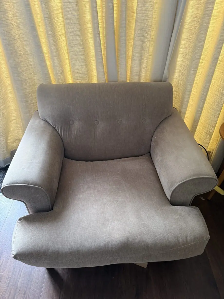 DFS snuggle armchair in beige