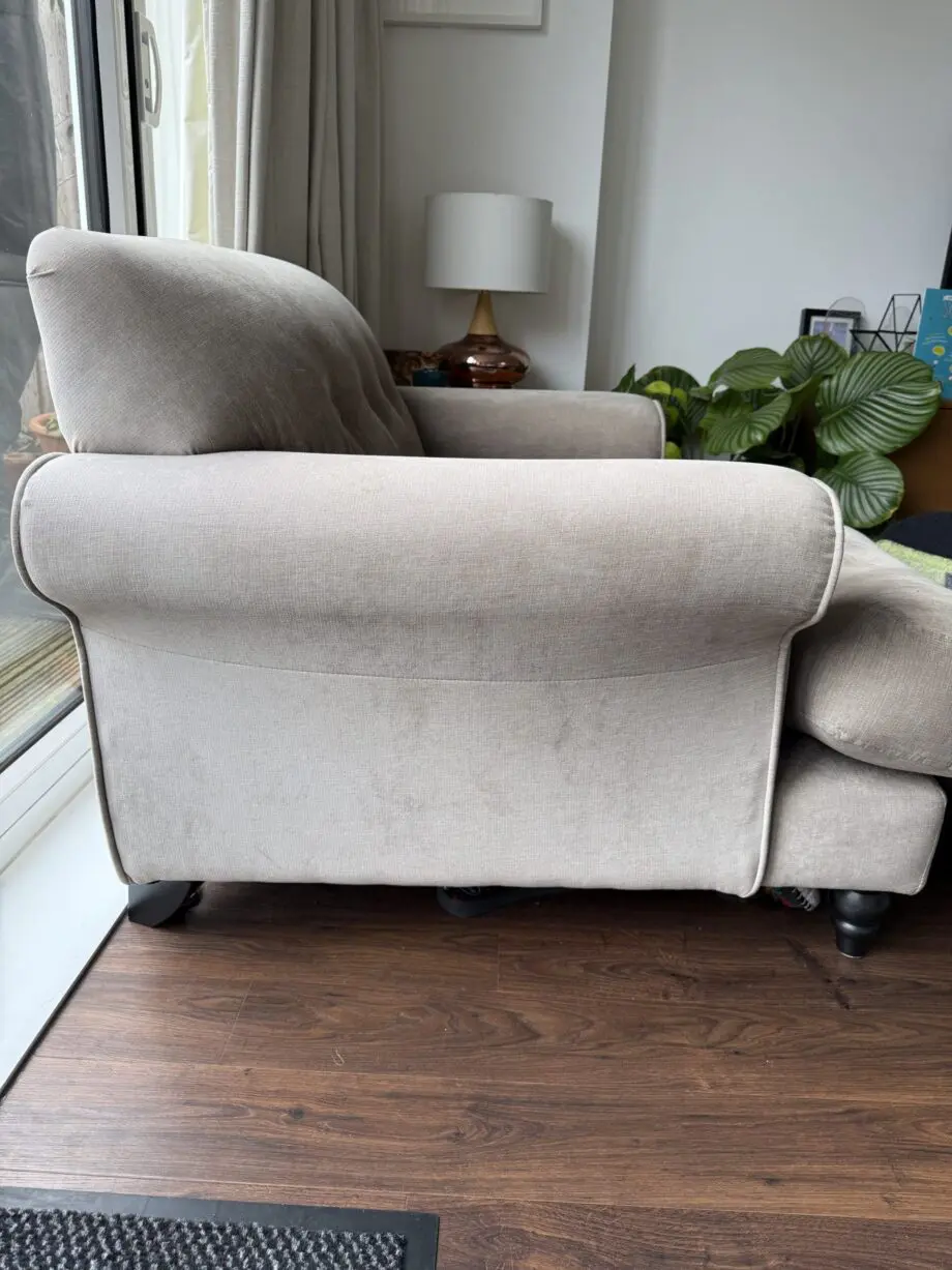 DFS snuggle armchair in beige