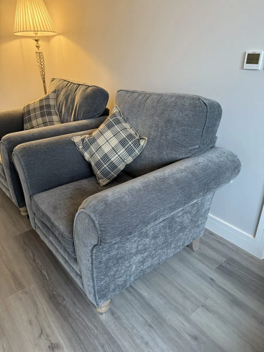 Alstons Cleveland, Grey Ash/Brushed Nikel Chair