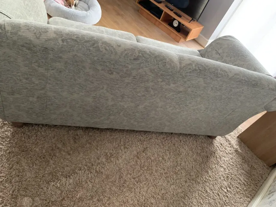 Grey Damask 3 seater sofa,