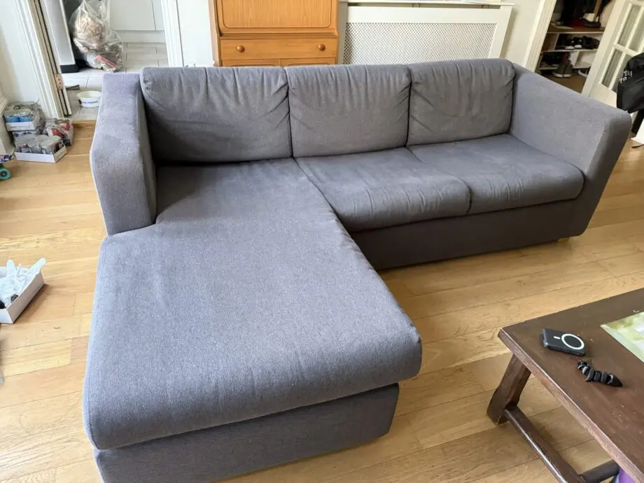 Habitat 3 seater grey corner sofa bed