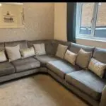 DFS 3+3 Corner Sofa - Grey - Lawrie