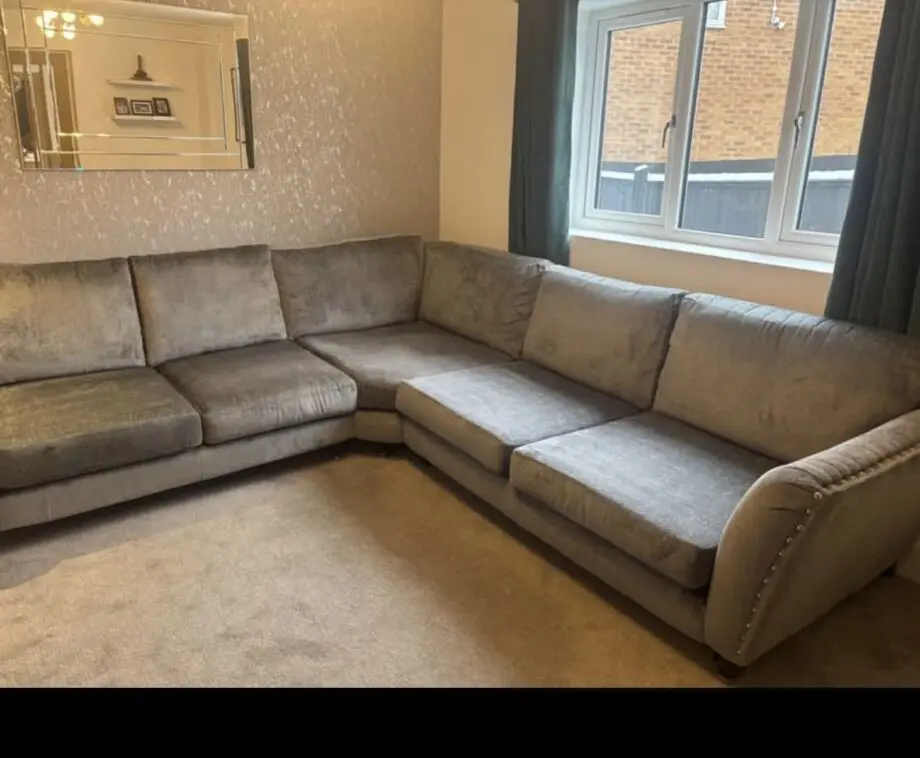 DFS 3+3 Corner Sofa - Grey - Lawrie
