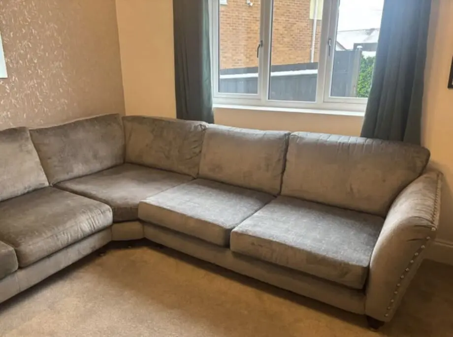 DFS 3+3 Corner Sofa - Grey - Lawrie