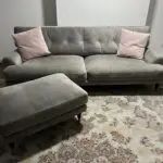 Dfs grey 4 seater + 2 seater + 1 seater + footstool