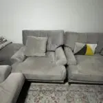 Dfs grey 4 seater + 2 seater + 1 seater + footstool