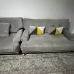 Dfs grey 4 seater + 2 seater + 1 seater + footstool