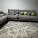 Dfs grey 4 seater + 2 seater + 1 seater + footstool