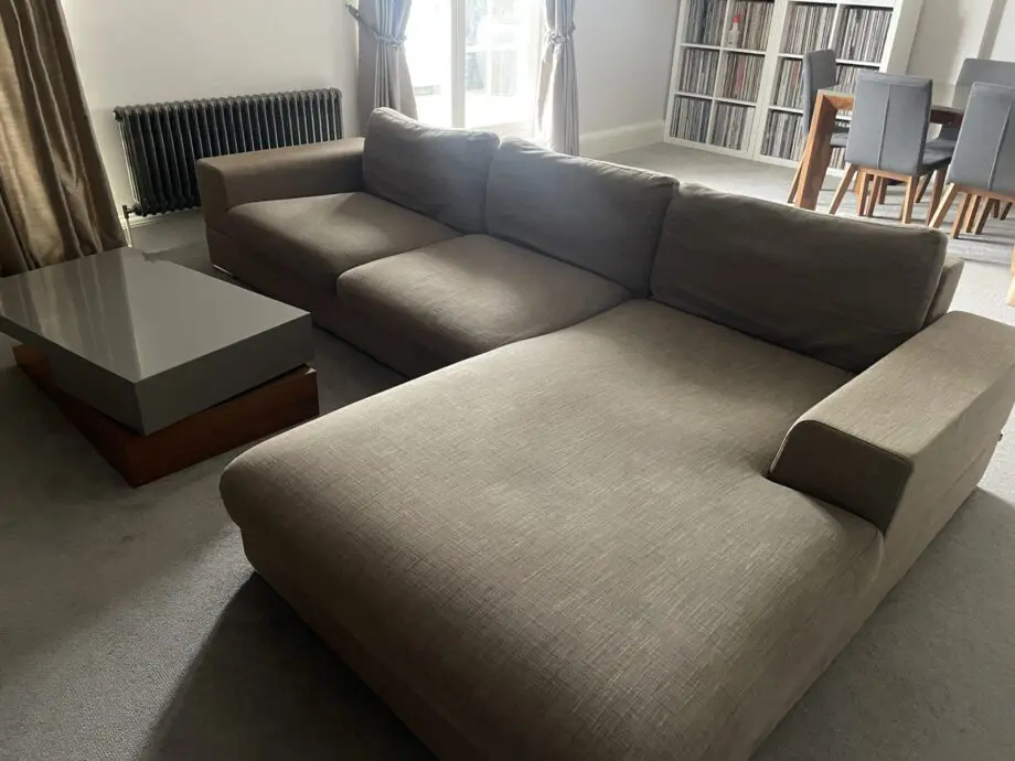 Dwell L shape sofa, oatmeal