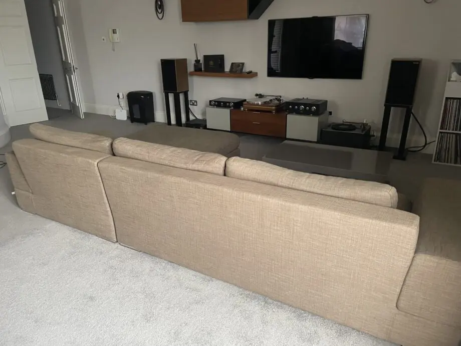 Dwell L shape sofa, oatmeal