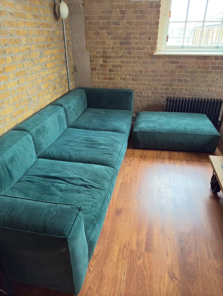 Sofa - Dark Green - Brand Made - (3.1m)