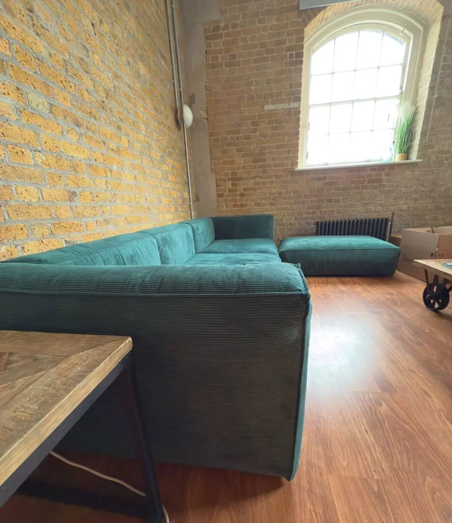 Sofa - Dark Green - Brand Made - (3.1m)