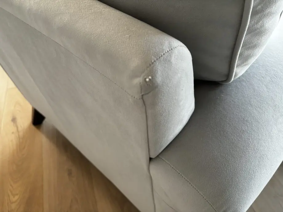 Penelope Armchair - The Lounge Co - Dove Grey Velvet