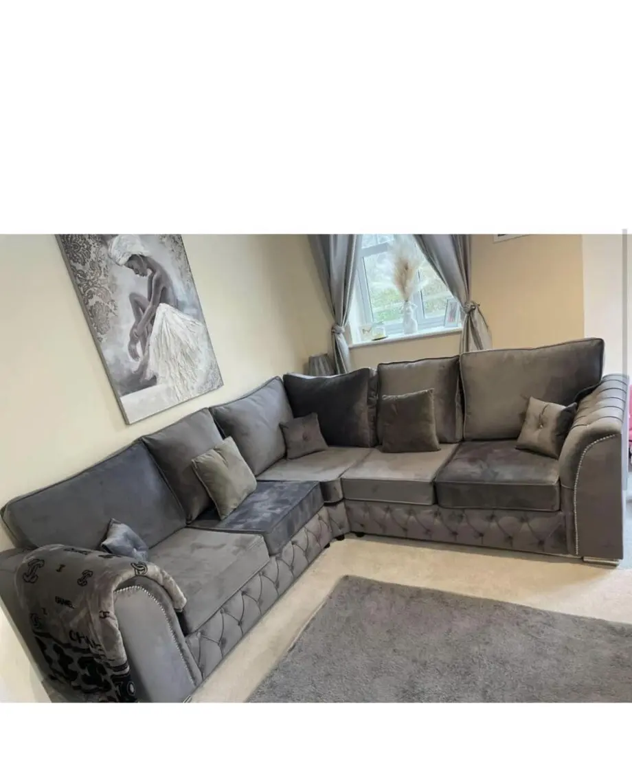 Plush grey corner