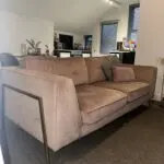 DFS pink 2 seater sofa