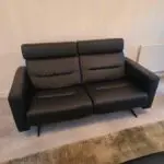 Stressless Paloma Black 2.5 Seater Sofa With Footstool