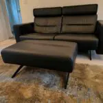 Stressless Paloma Black 2.5 Seater Sofa With Footstool