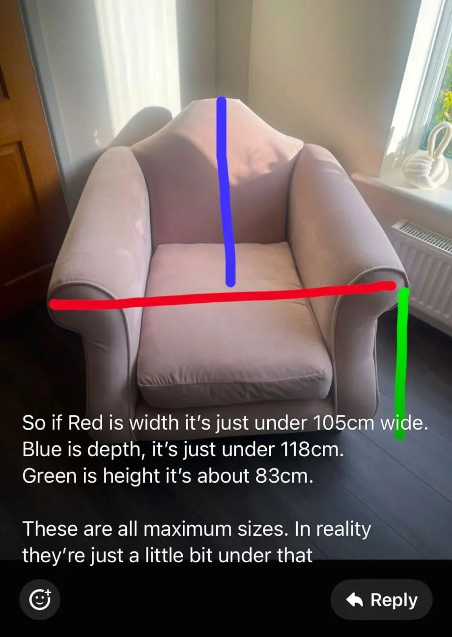 Loaf pink armchair