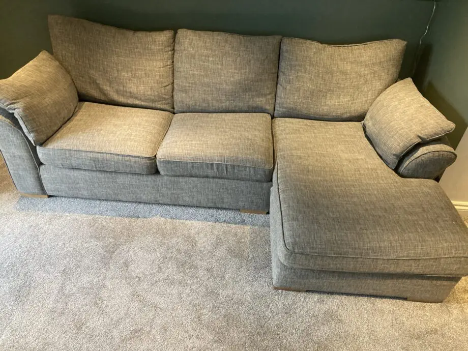 Next Grey 3 seat sofa (with pull out bed and ottoman type storage)