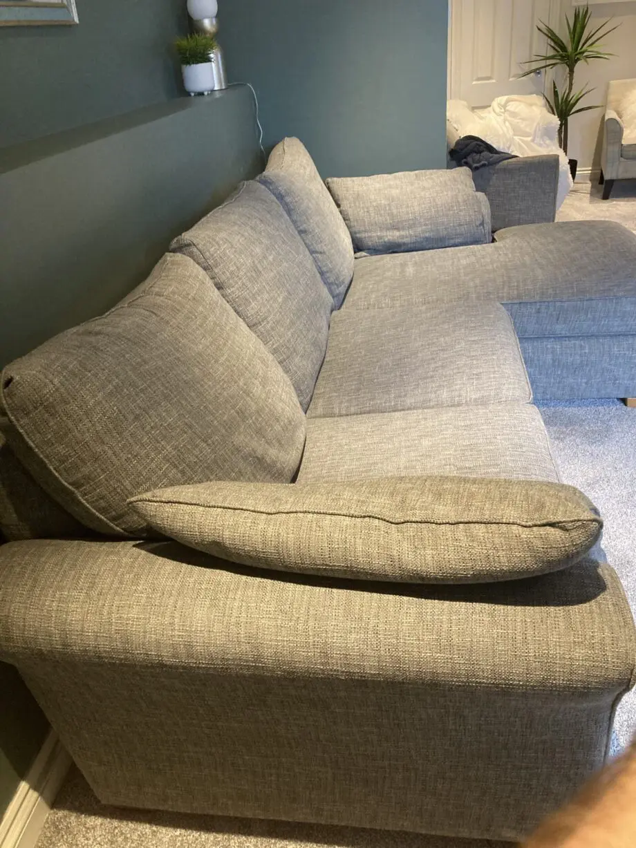 Next Grey 3 seat sofa (with pull out bed and ottoman type storage)