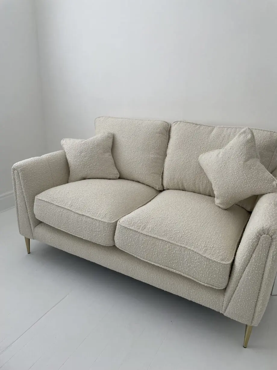 Ivory cream 2 Seater Boucle Sofa - Rowen Home & made.com chair next RRP £2024