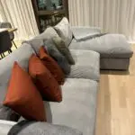 Snug corner sofa grey - 2.83 x 1.59cm
