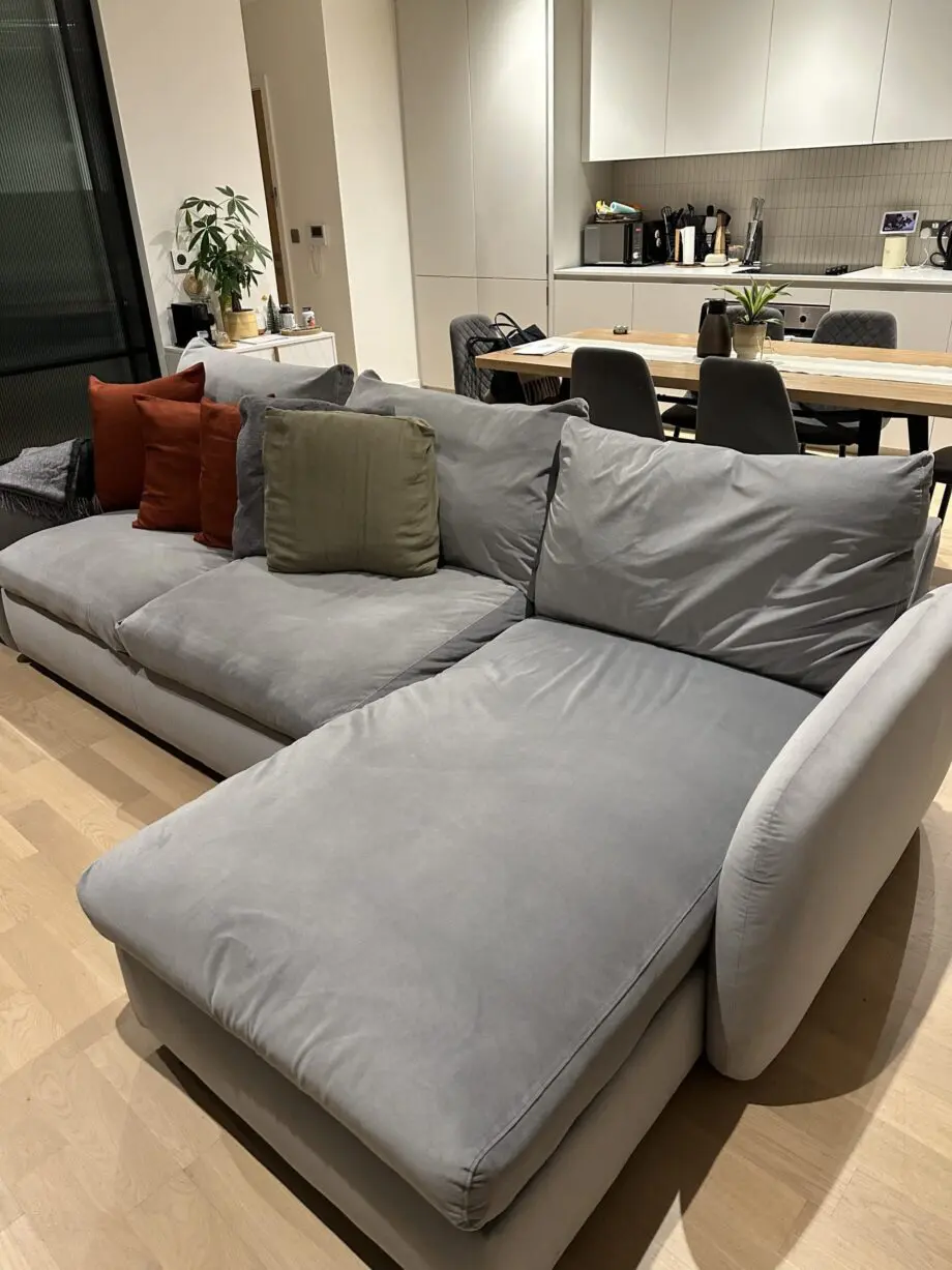Snug corner sofa grey - 2.83 x 1.59cm