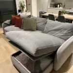 Snug corner sofa grey - 2.83 x 1.59cm