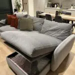 Snug corner sofa grey - 2.83 x 1.59cm